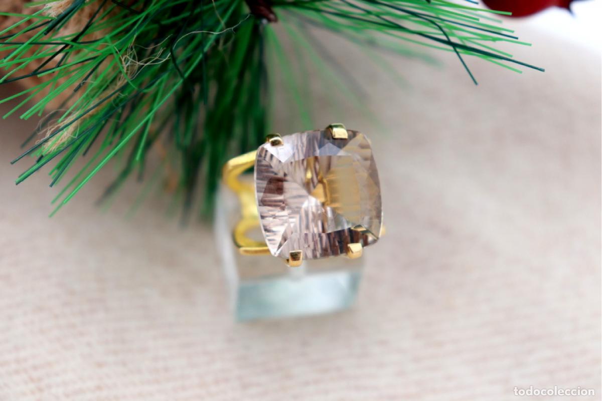 Joyeria: Anillo de oro de 19,2 quilates con citrino - Foto 8