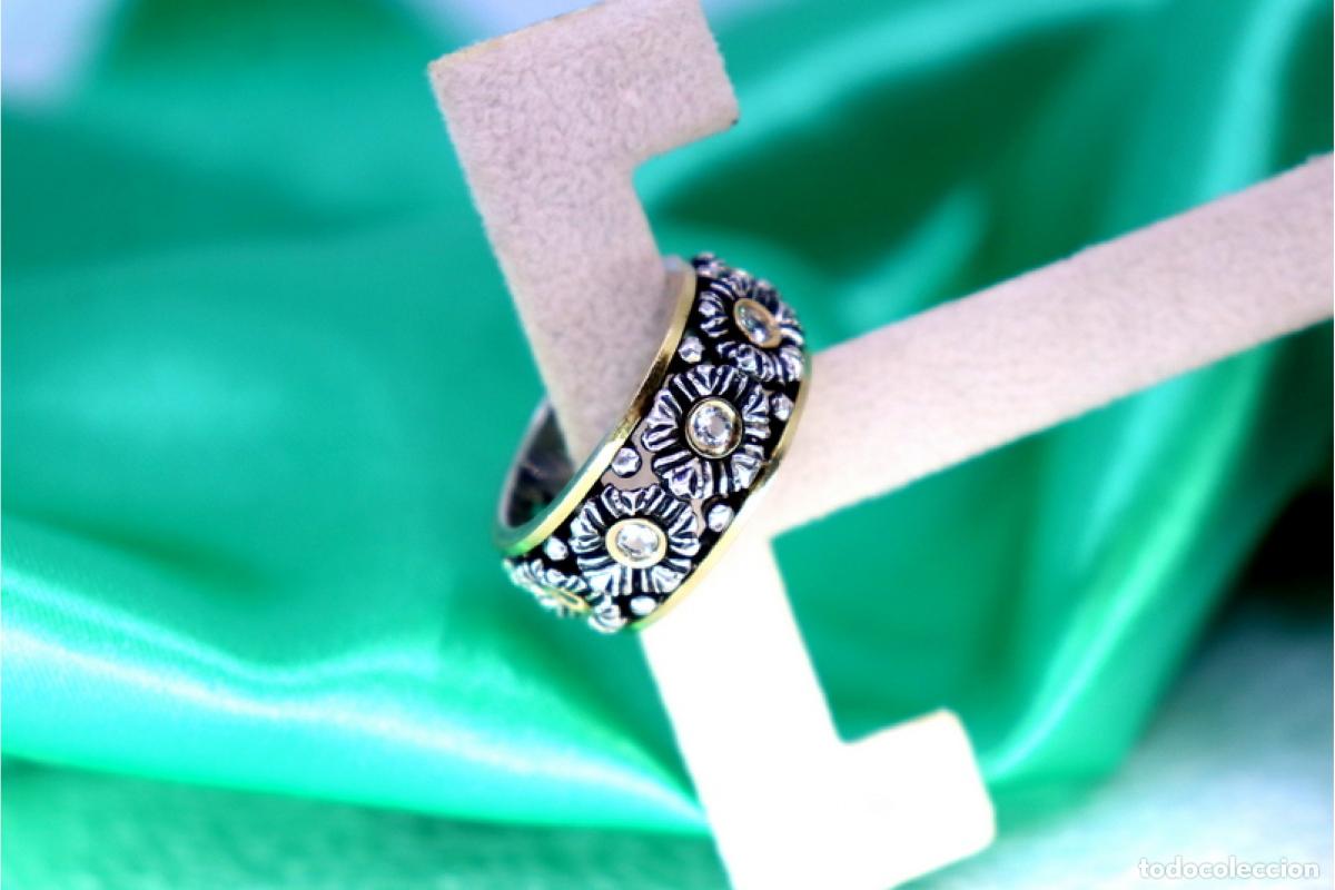 Joyeria: Anillo en oro y plata de 19,2K. - Foto 3