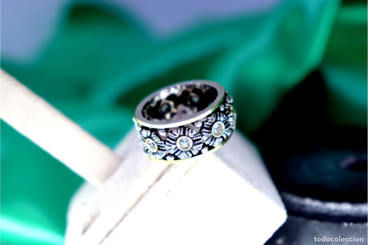 Joyeria: Anillo en oro y plata de 19,2K. - Foto 4