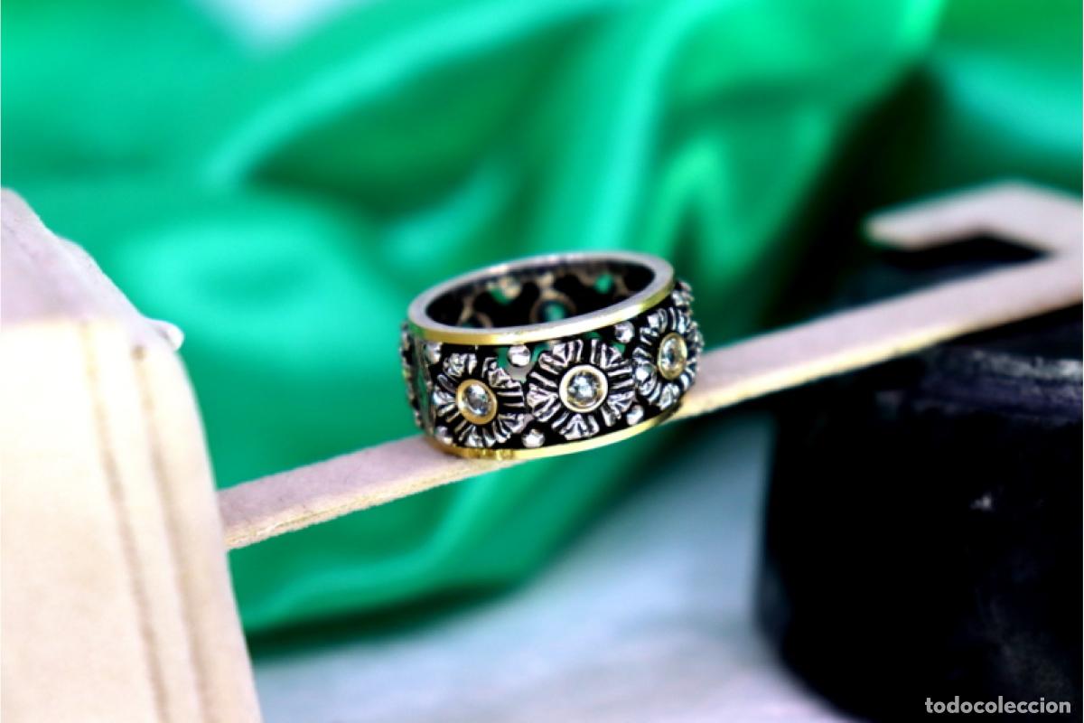 Joyeria: Anillo en oro y plata de 19,2K. - Foto 5