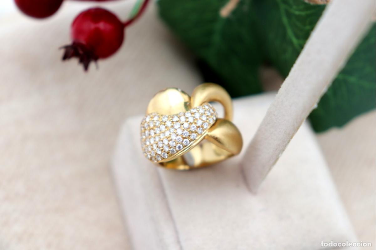 Joyeria: Anillo de oro de 19,2 quilates con diamantes - Foto 2