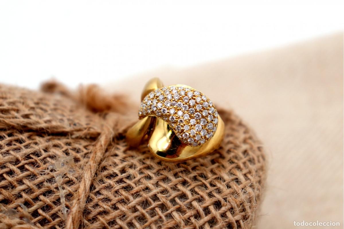 Joyeria: Anillo de oro de 19,2 quilates con diamantes - Foto 5