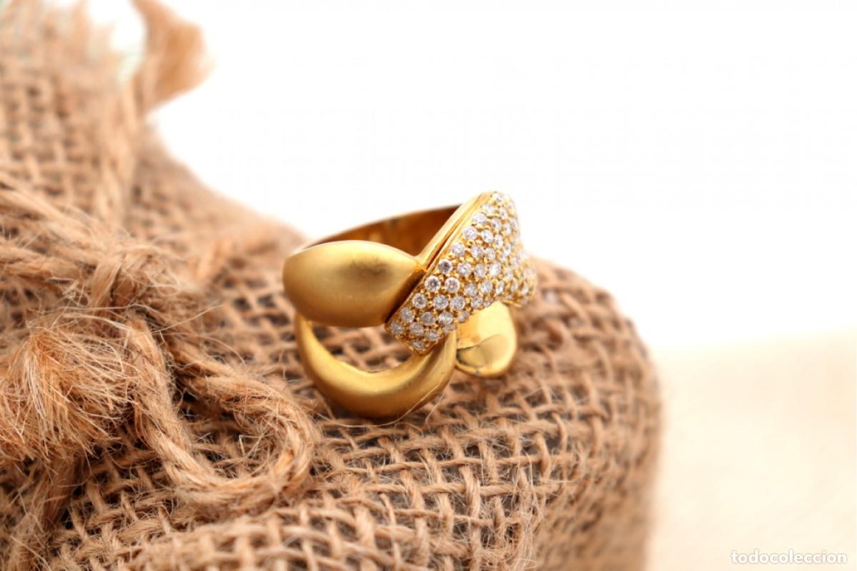 Joyeria: Anillo de oro de 19,2 quilates con diamantes - Foto 7