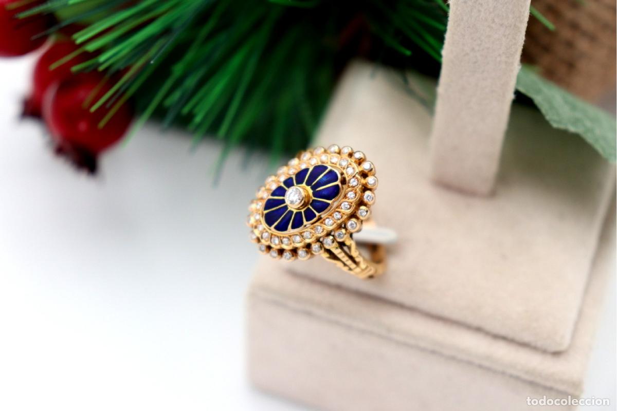 Joyeria: Anillo de oro de 19,2 quilates con diamantes - Foto 2