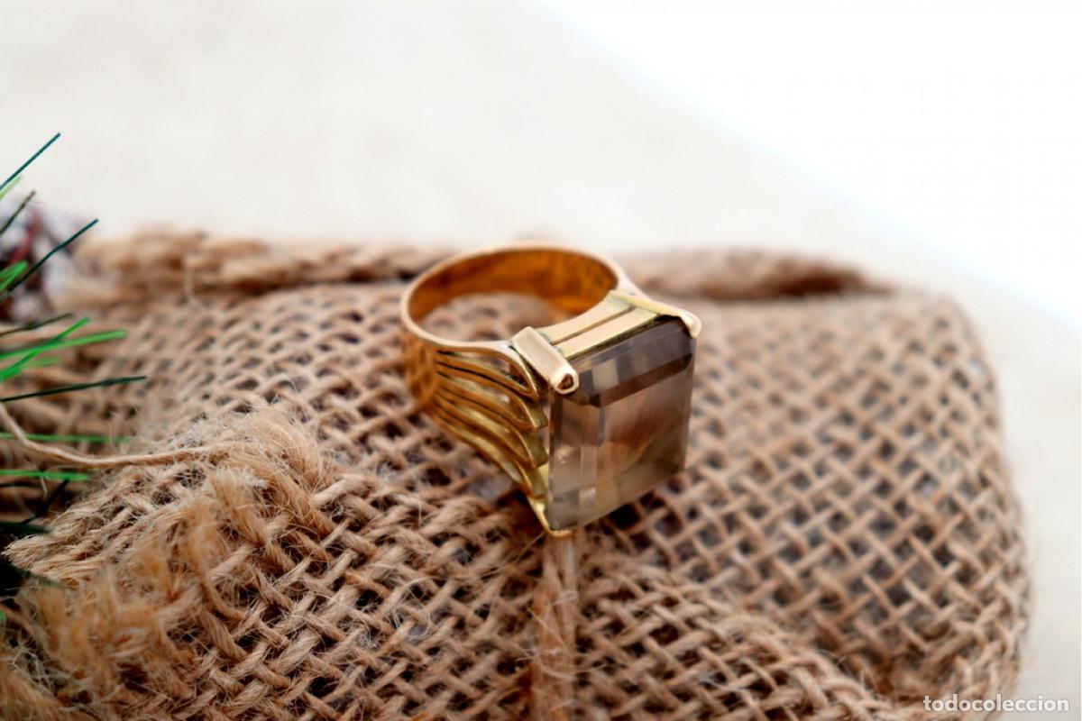 Joyeria: Anillo de oro de 19,2 quilates con citrino - Foto 3