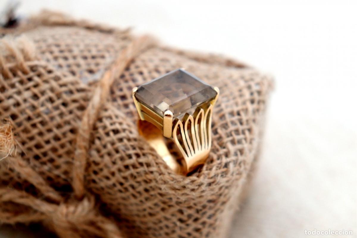 Joyeria: Anillo de oro de 19,2 quilates con citrino - Foto 4