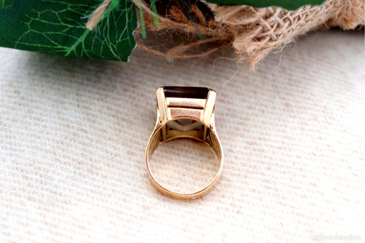 Joyeria: Anillo de oro de 19,2 quilates con citrino - Foto 5