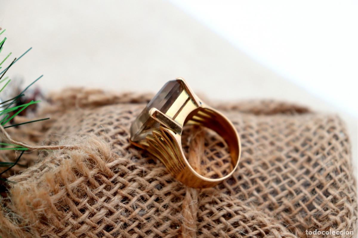 Joyeria: Anillo de oro de 19,2 quilates con citrino - Foto 6