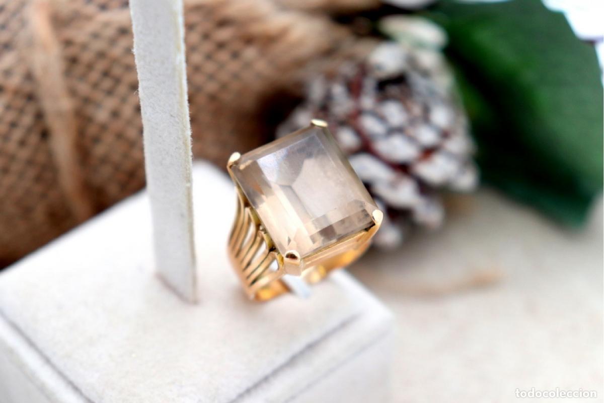Joyeria: Anillo de oro de 19,2 quilates con citrino - Foto 8