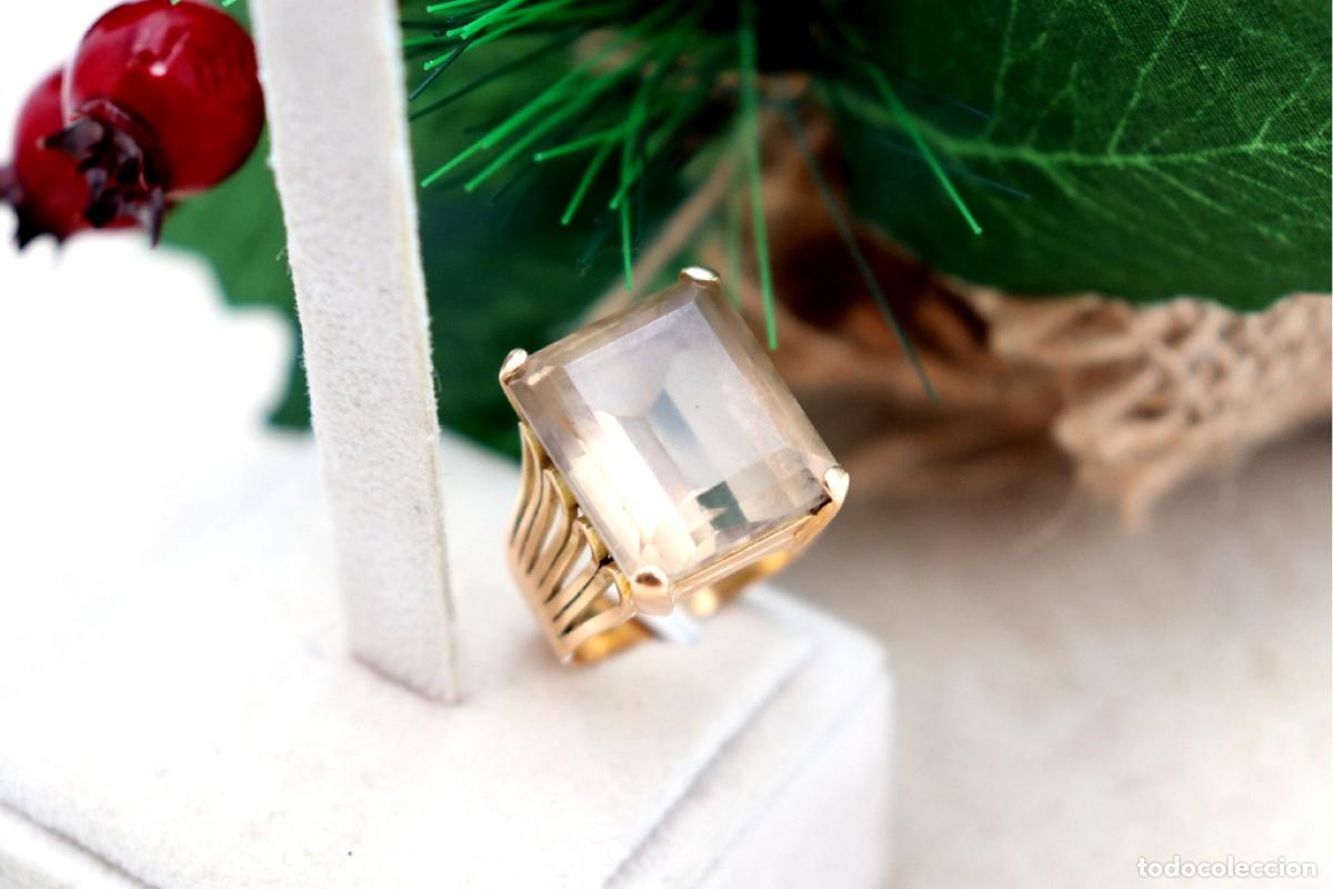 Joalharia: Anillo de oro de 19,2 quilates con citrino