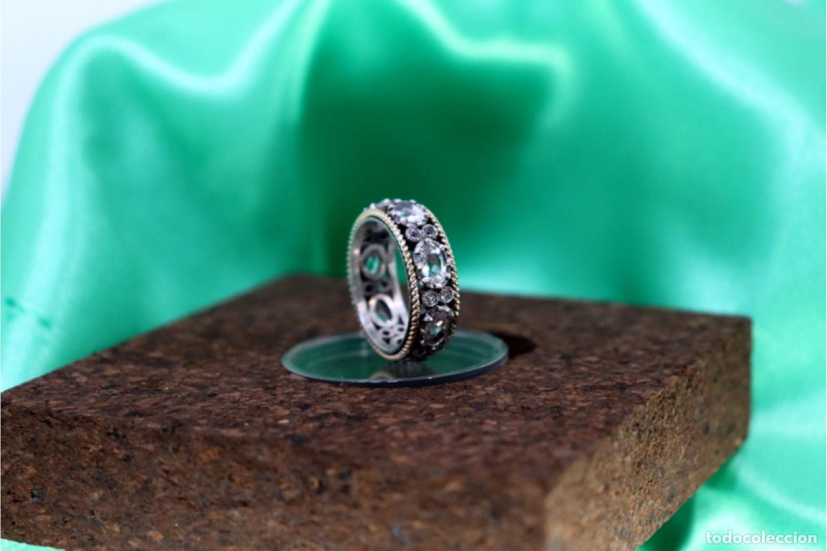 Joyeria: Anillo en oro y plata de 19,2K. - Foto 3