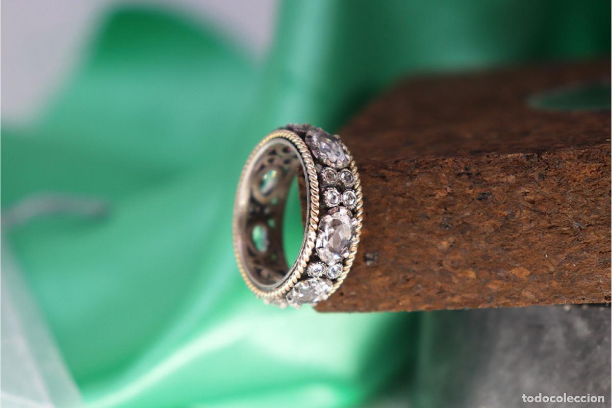 Joyeria: Anillo en oro y plata de 19,2K.