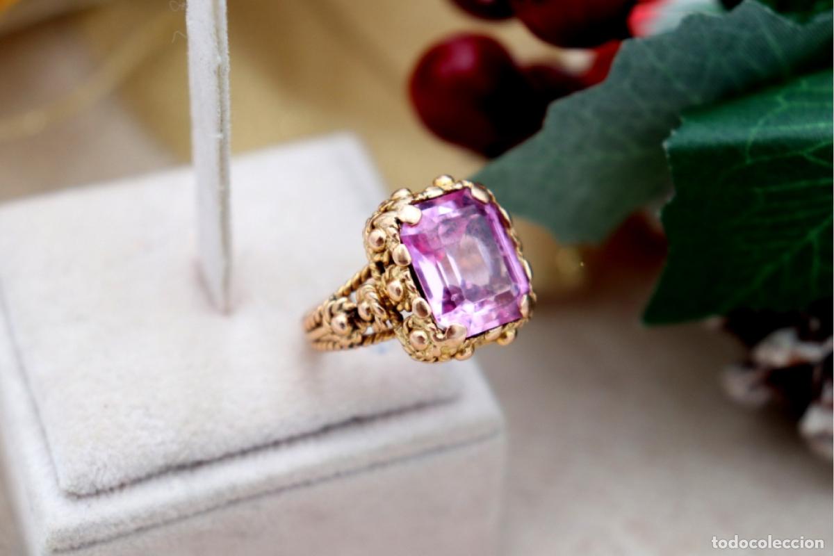 Joyeria: Anillo de oro de 19,2 quilates con rub&iacute;