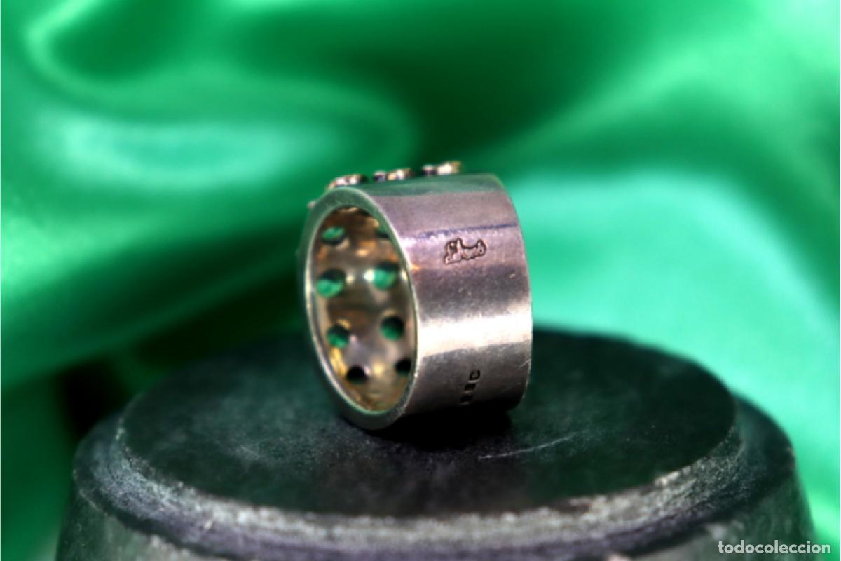 Joyeria: Anillo en oro y plata de 19,2K. - Foto 4