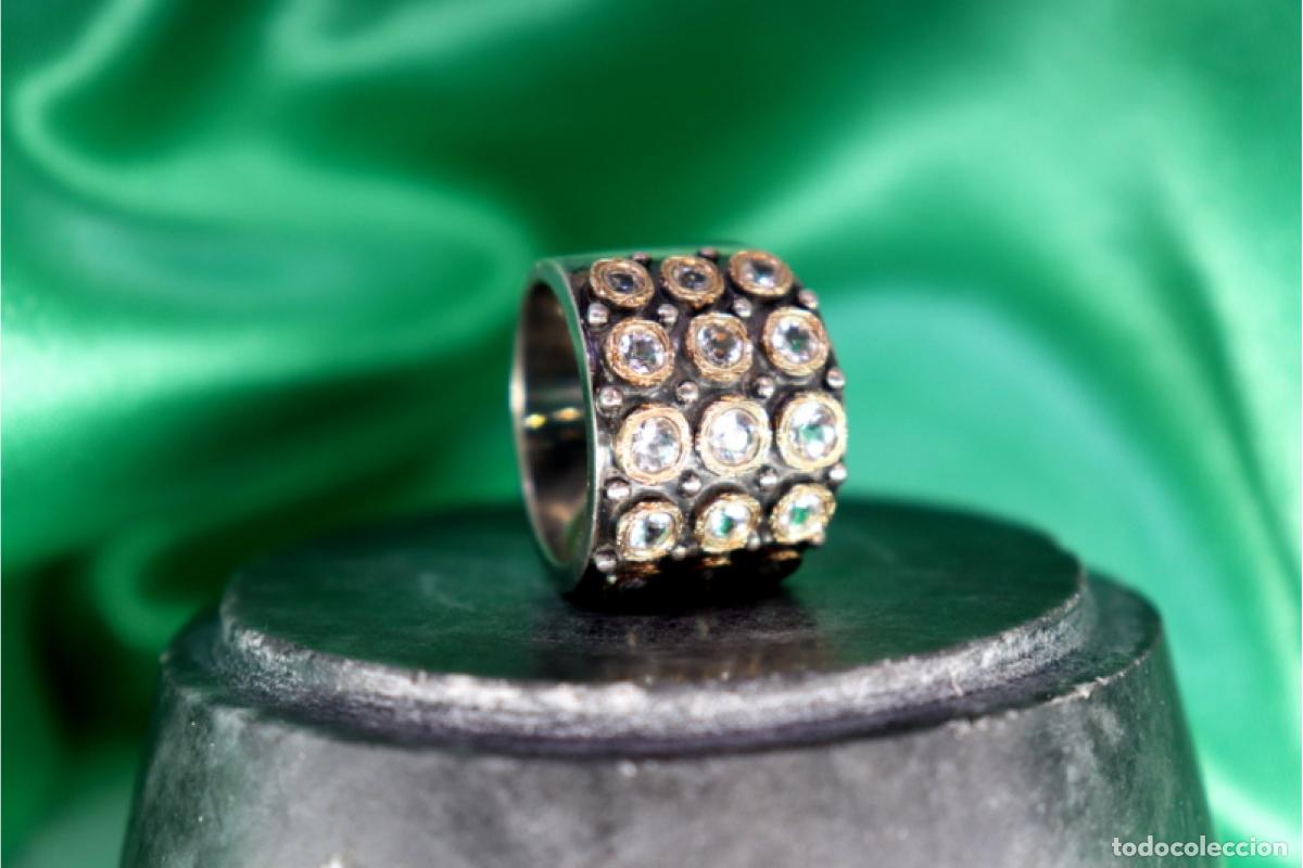 Joyeria: Anillo en oro y plata de 19,2K. - Foto 6