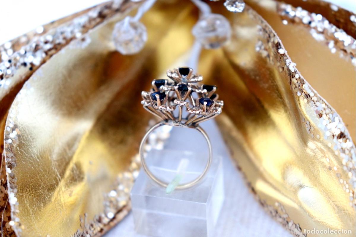 Joyeria: Anillo de oro con zafiros australianos. - Foto 4