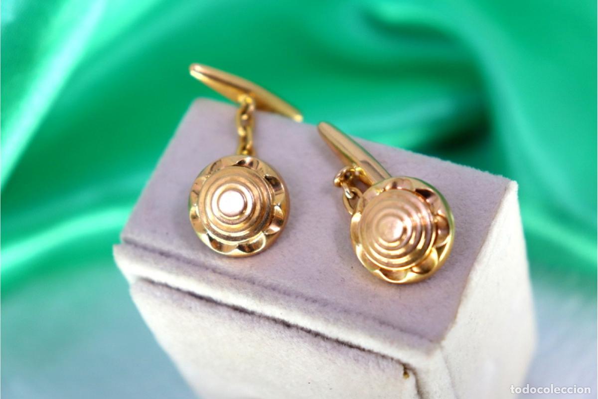 Joyeria: Gemelos de oro de 19,2 quilates - Foto 2