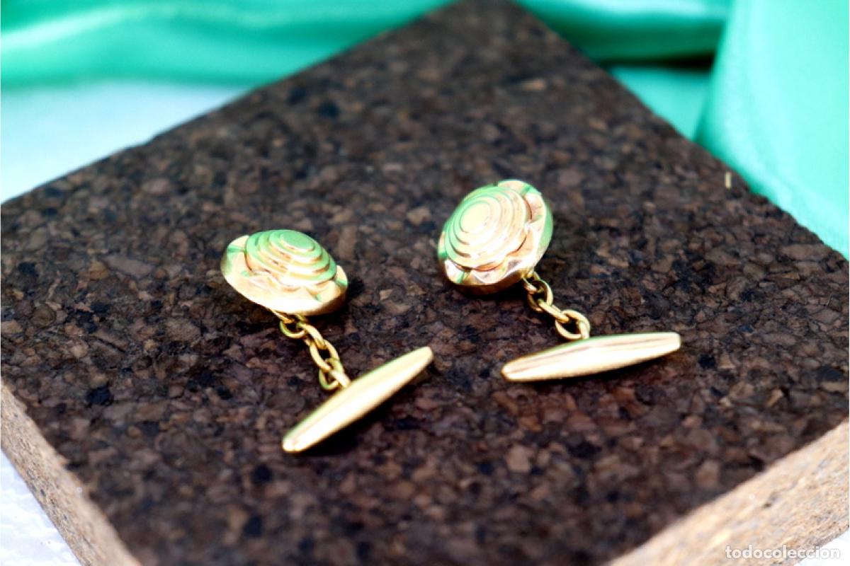 Joyeria: Gemelos de oro de 19,2 quilates - Foto 3