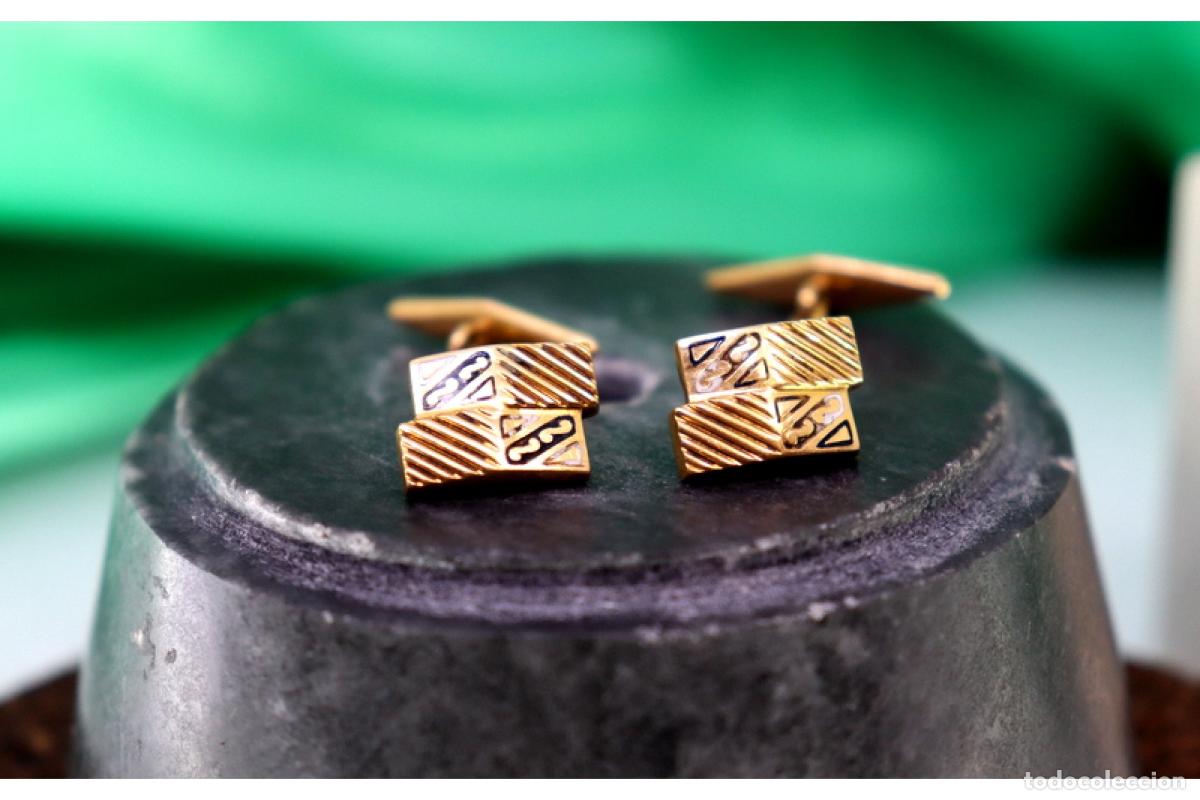 Joyeria: Gemelos de oro de 19,2 quilates