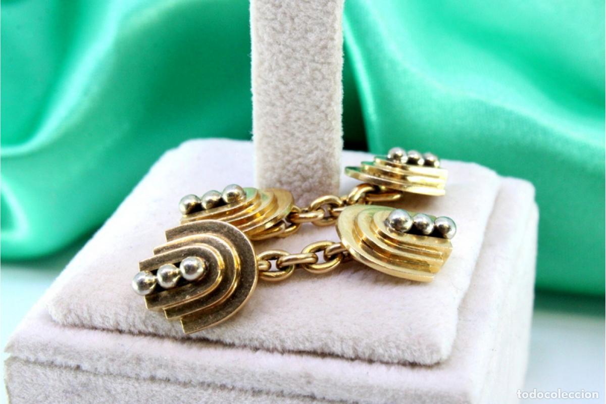 Joyeria: Gemelos de oro de 19,2 quilates - Foto 2