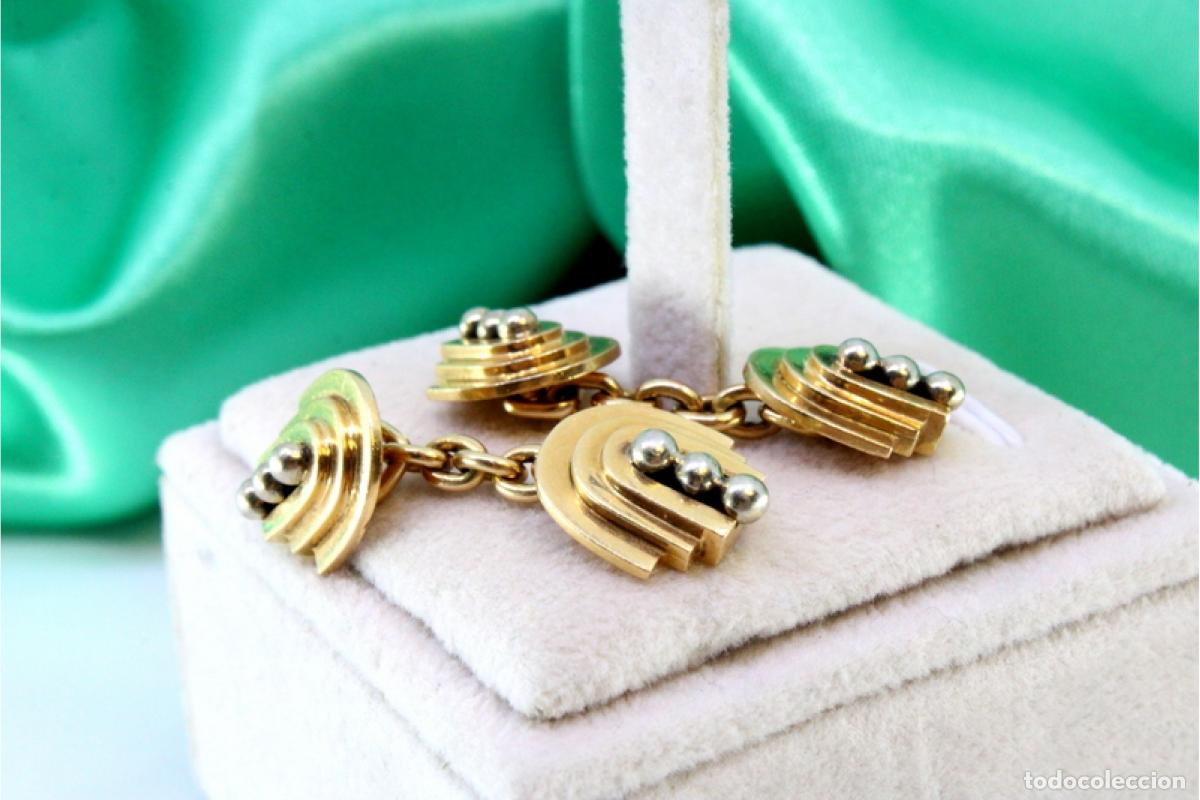 Joyeria: Gemelos de oro de 19,2 quilates - Foto 3