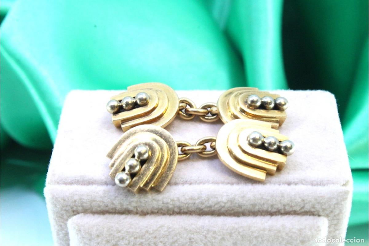 Joyeria: Gemelos de oro de 19,2 quilates - Foto 4