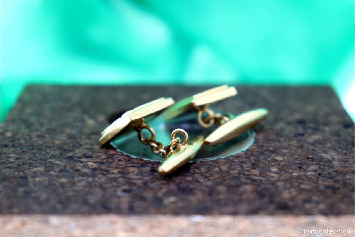Joyeria: Gemelos de oro de 19,2 quilates - Foto 3