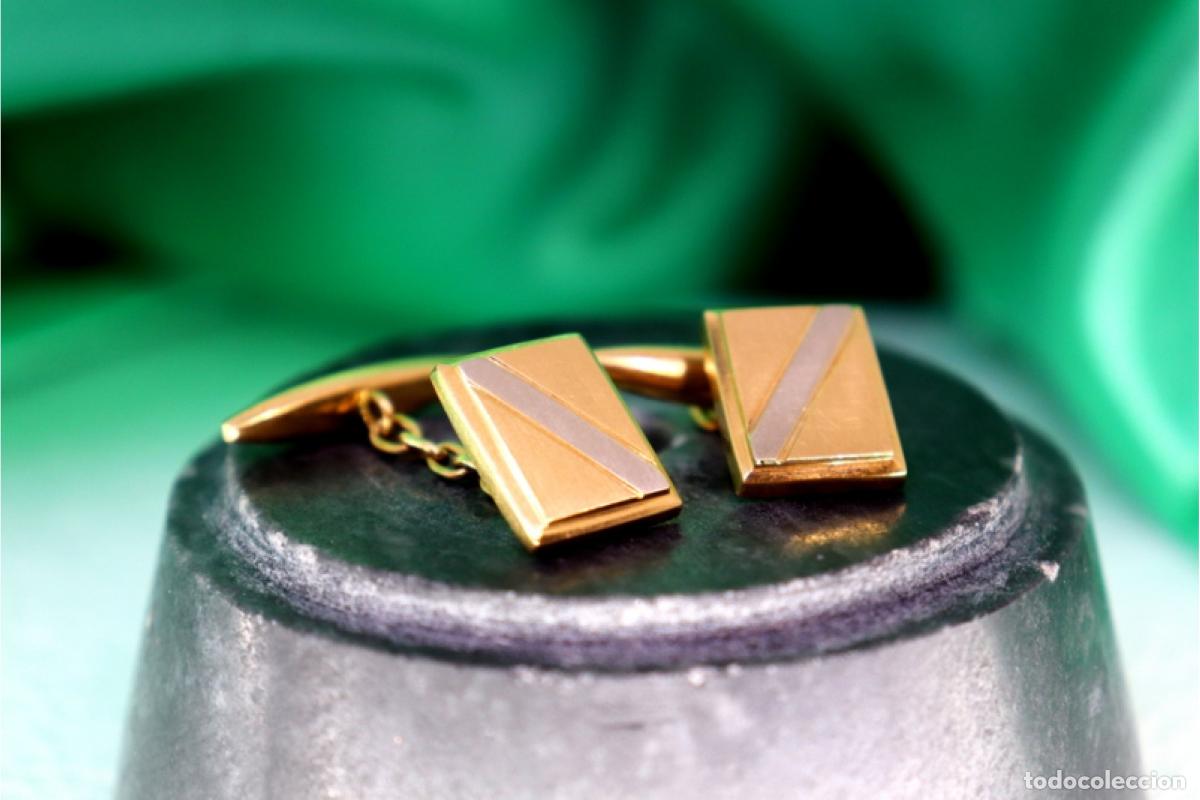 Joyeria: Gemelos de oro de 19,2 quilates