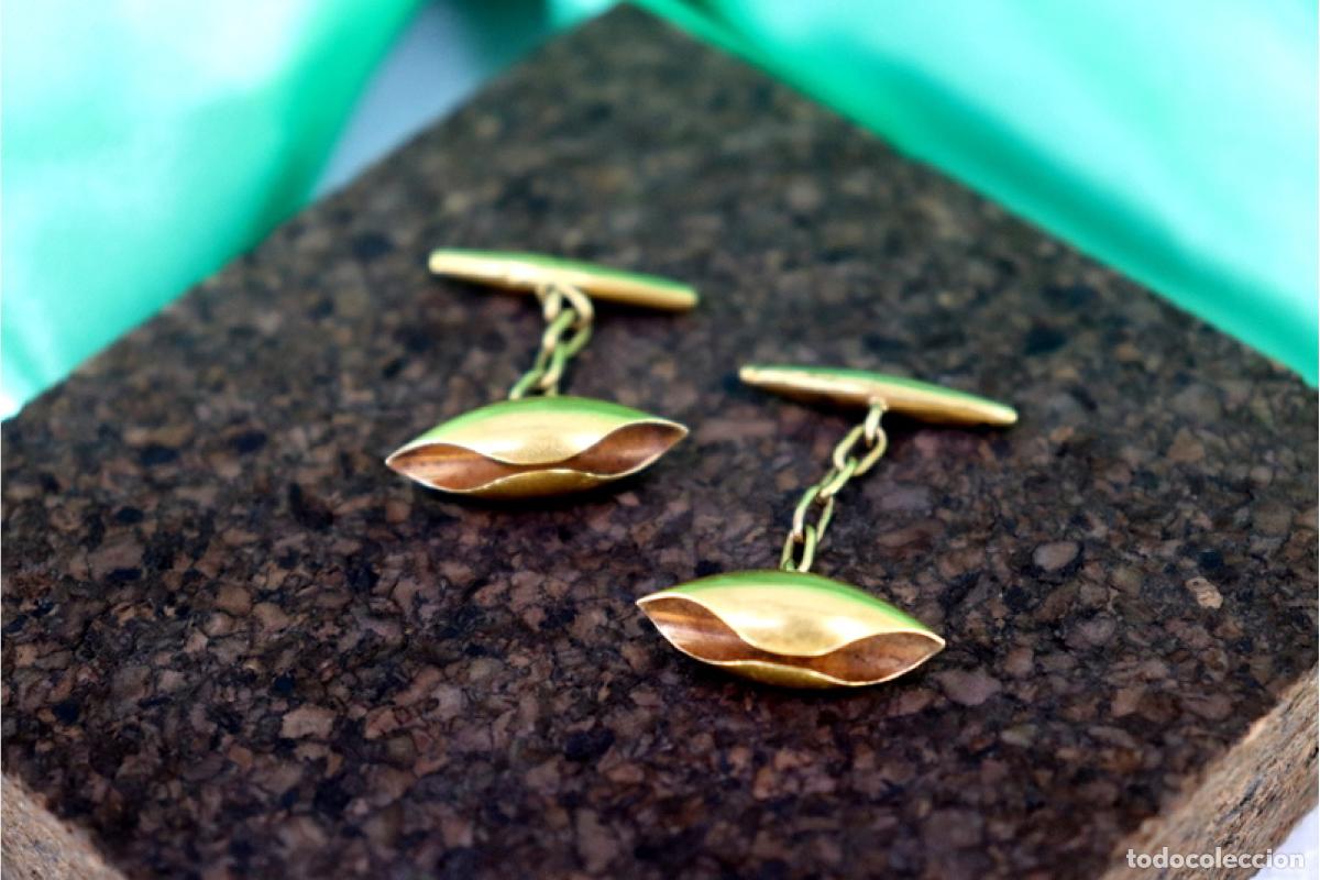 Joyeria: Gemelos de oro de 19,2 quilates