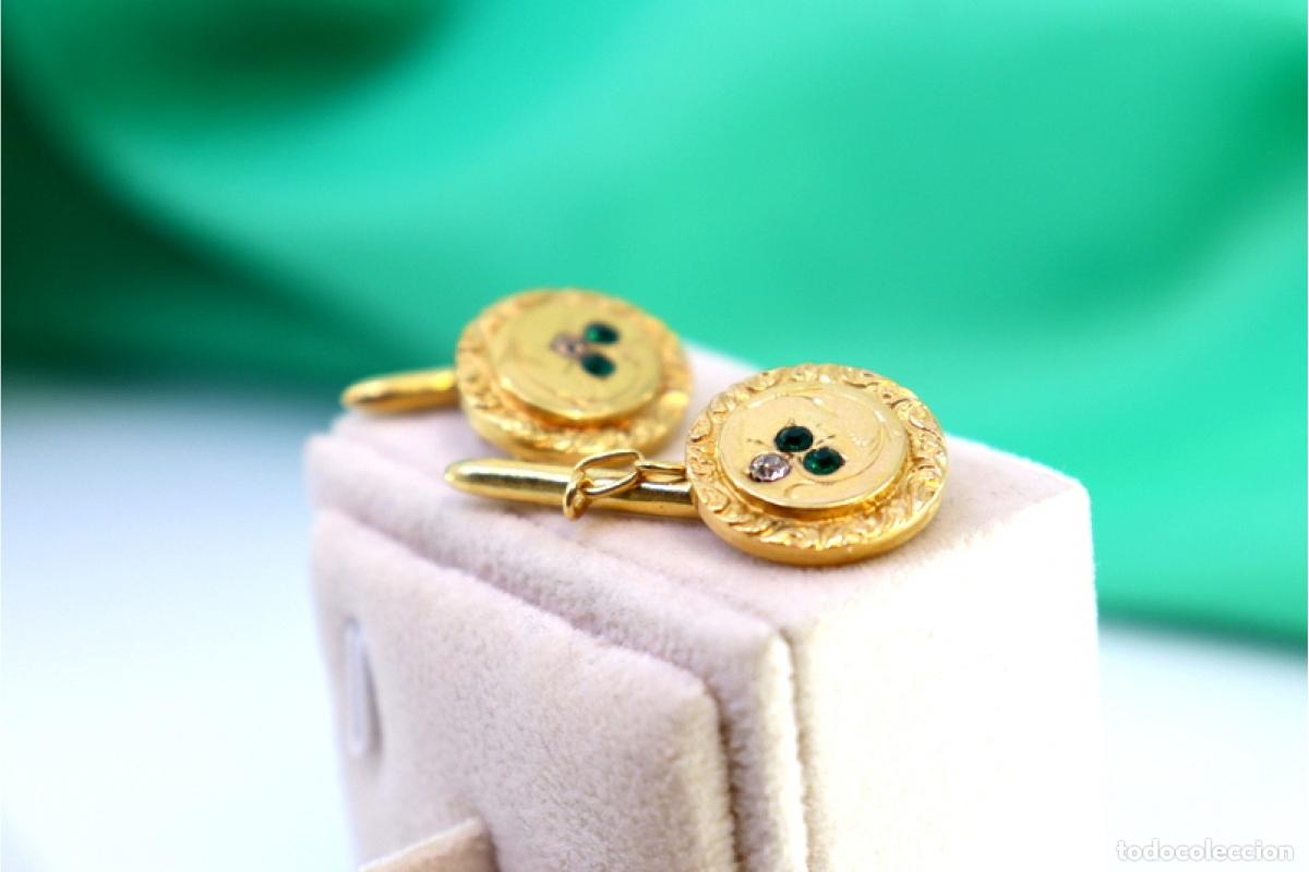Joyeria: Gemelos de oro de 19,2 quilates - Foto 2