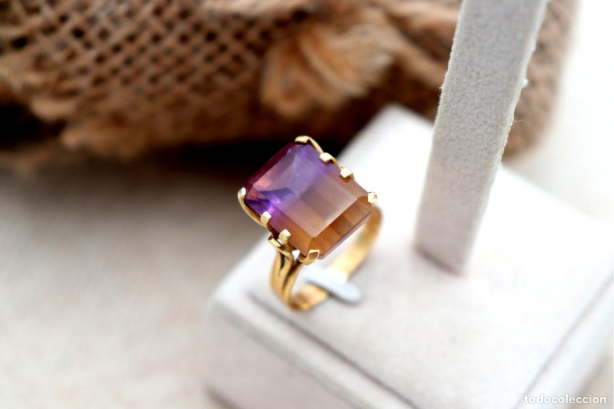 Schmuck: Anillo de oro de 19,2 quilates con amatista