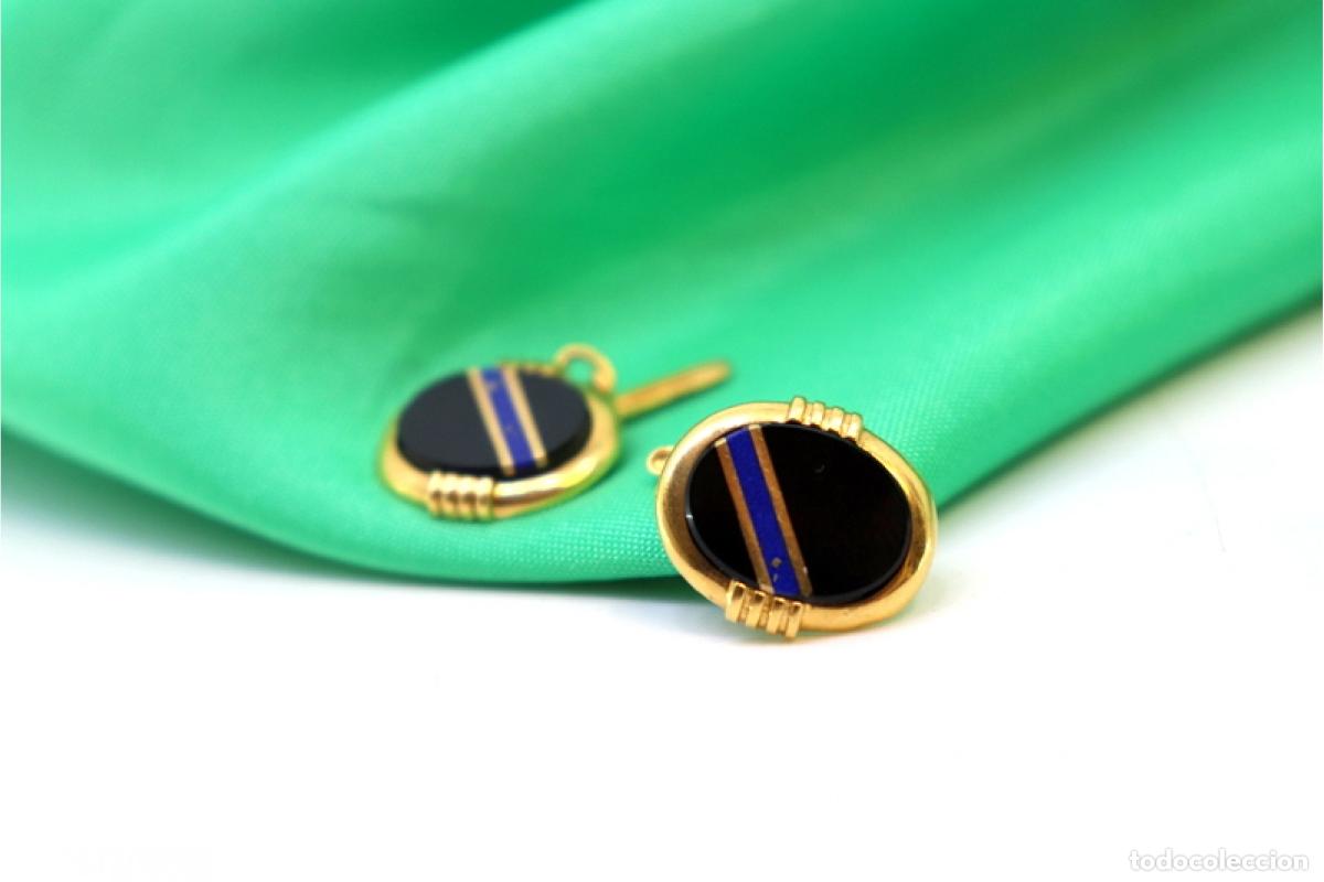 Joyeria: Gemelos de oro de 19,2 quilates con &oacute;nix - Foto 7