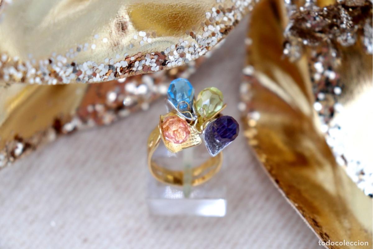 Joyeria: Anillo de oro tricolor de 19,2 quilates - Foto 6