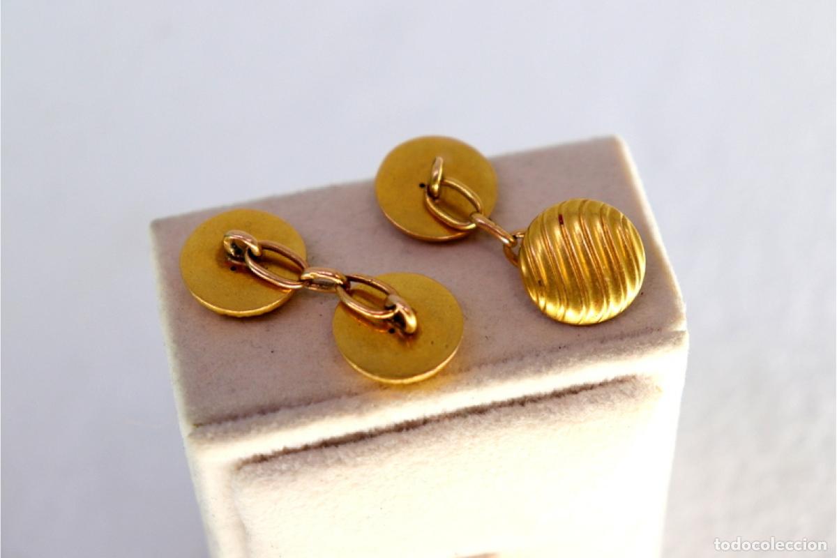 Joyeria: Gemelos de oro de 18 quilates - Foto 3