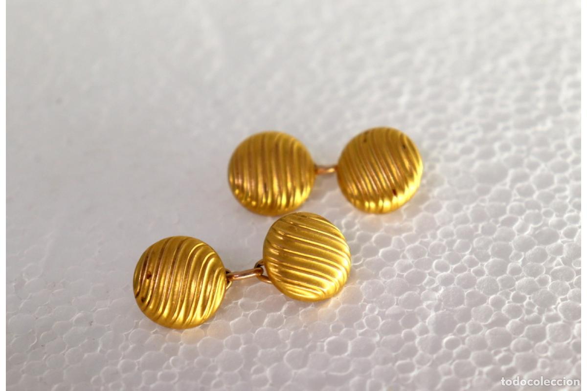 Joyeria: Gemelos de oro de 18 quilates - Foto 4