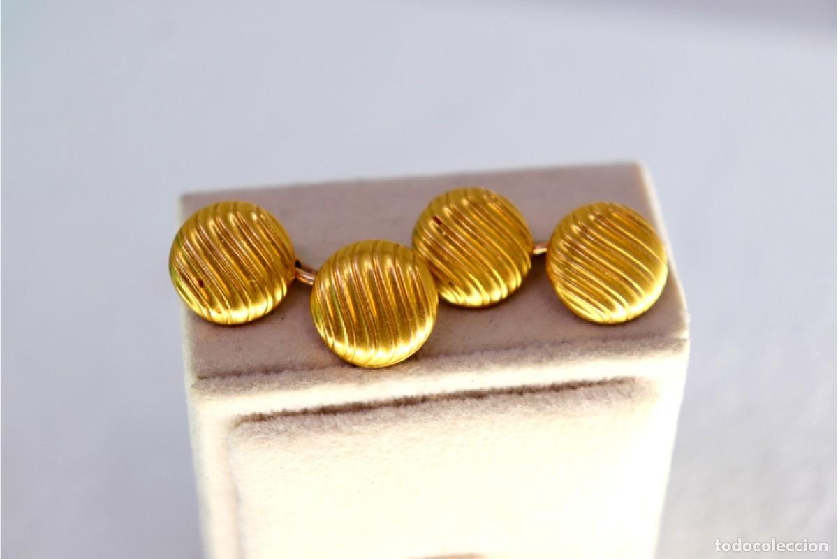 Joyeria: Gemelos de oro de 18 quilates - Foto 5