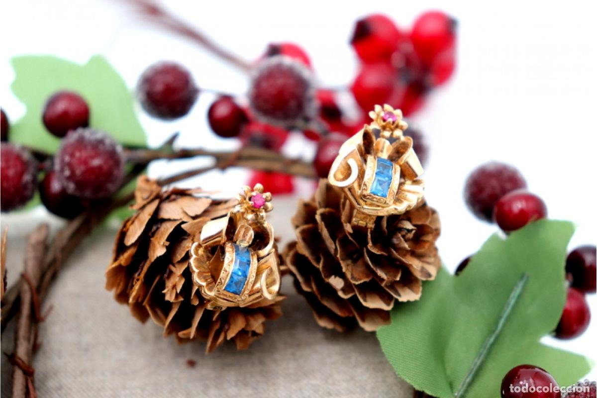 Joyeria: Pendientes de oro de 19,2 quilates - Art D&eacute;co - Foto 2