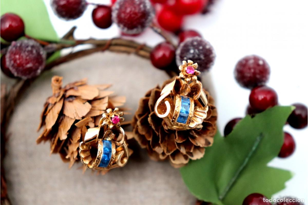Joyeria: Pendientes de oro de 19,2 quilates - Art D&eacute;co - Foto 4