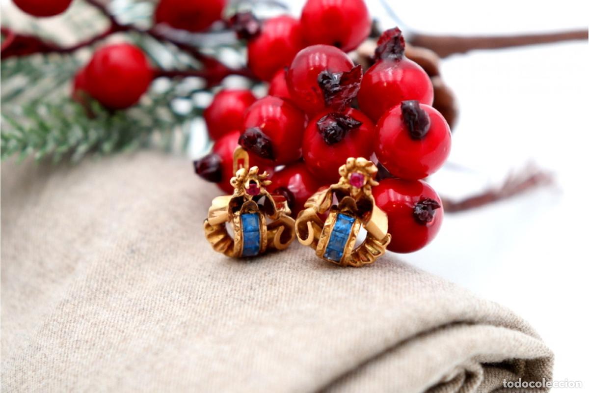 Joyeria: Pendientes de oro de 19,2 quilates - Art D&eacute;co - Foto 7