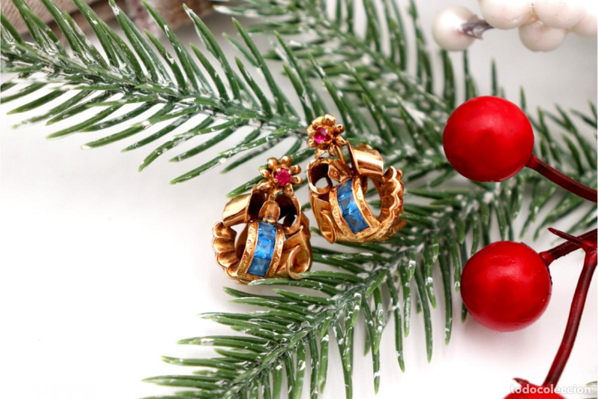 Joyeria: Pendientes de oro de 19,2 quilates - Art D&eacute;co