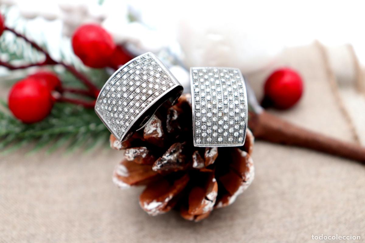 Joyeria: Pendientes de oro de 19,2 quilates con diamantes - Foto 3