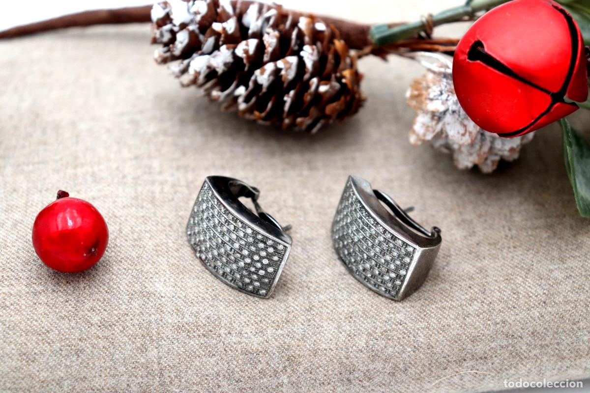 Joyeria: Pendientes de oro de 19,2 quilates con diamantes - Foto 5