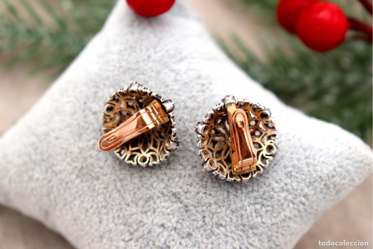 Joyeria: Pendientes de oro de 19,2 quilates con diamantes - Foto 3