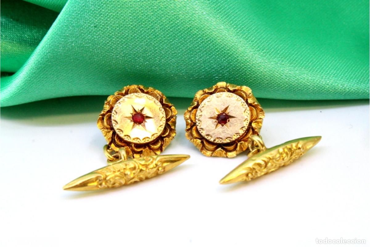 Joyeria: Gemelos de oro de 19,2 quilates - Foto 2