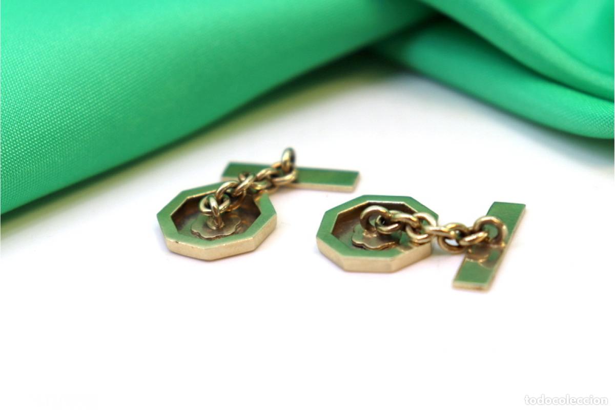 Joyeria: Gemelos de oro de 19,2 quilates - Foto 3