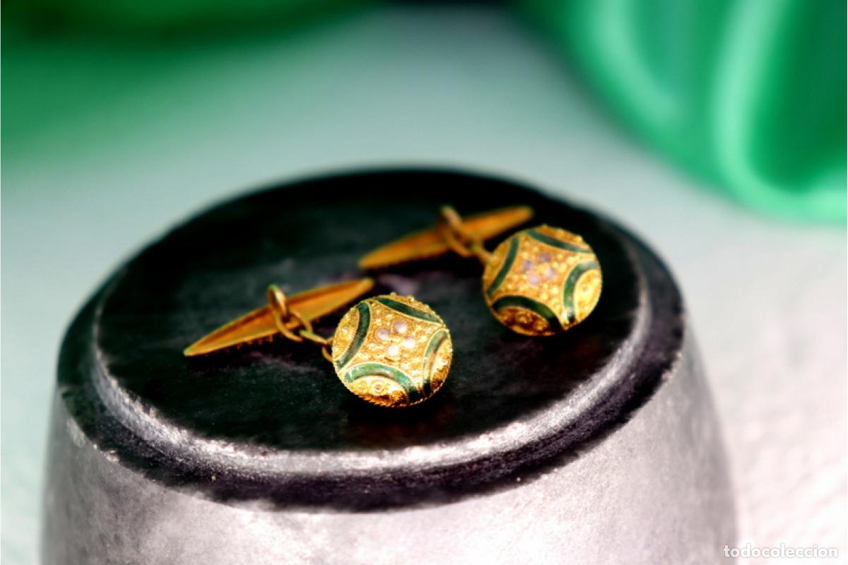 Joyeria: Gemelos de oro de 19,2 quilates - Foto 4