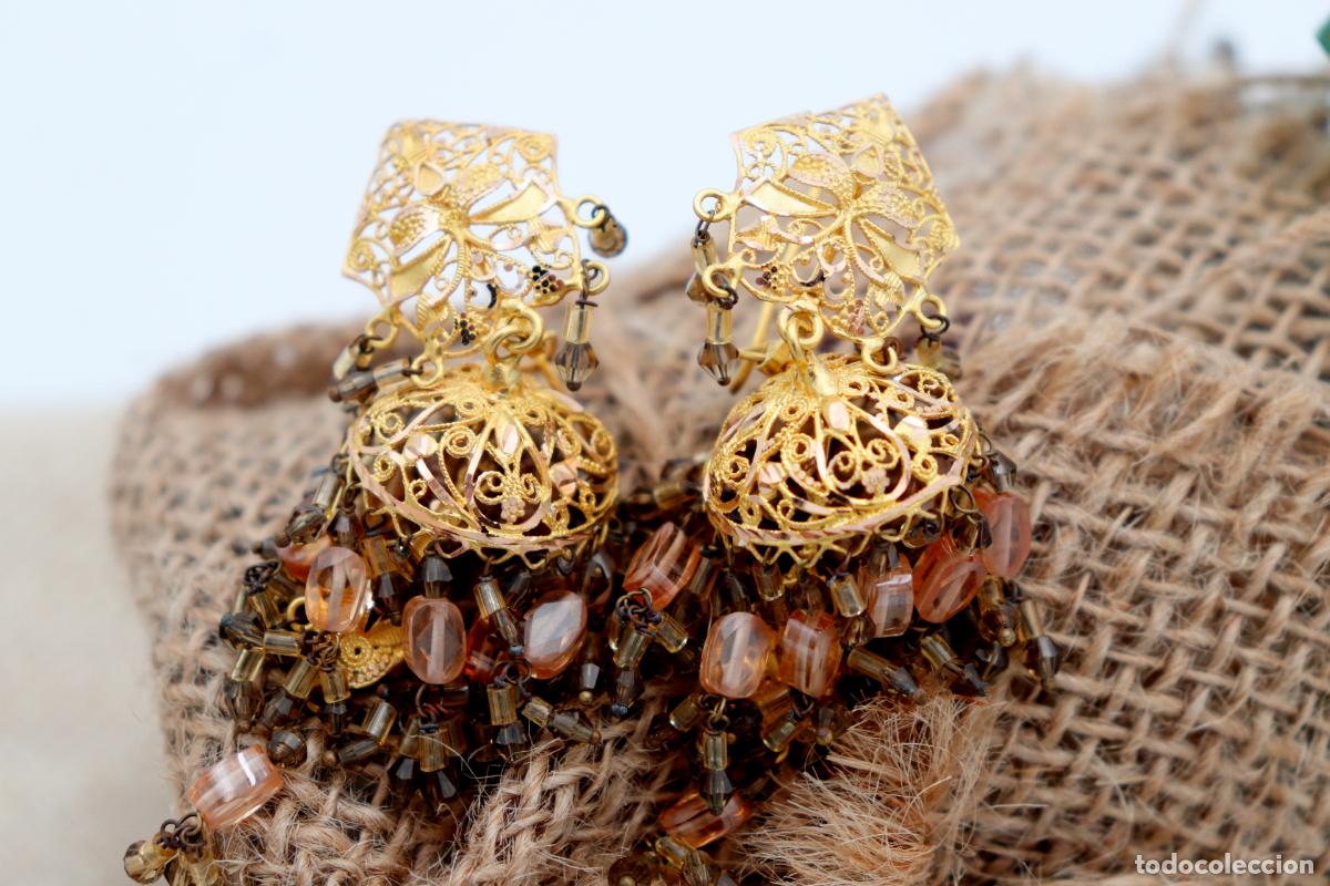 Joyeria: Pendientes de oro de 19,2 quilates con piedras de cuarzo - Foto 4