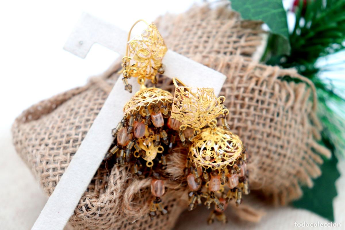 Joyeria: Pendientes de oro de 19,2 quilates con piedras de cuarzo - Foto 6