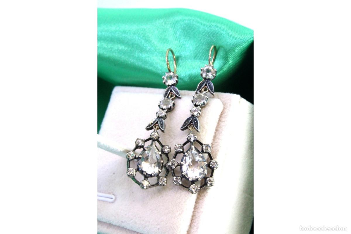 Joyeria: Pendientes en oro y plata de 19,2K. - Foto 5