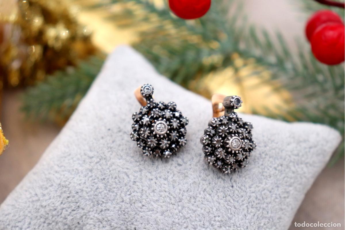 Joyeria: Gemelos de oro y plata de 19,2K con diamantes. - Foto 6